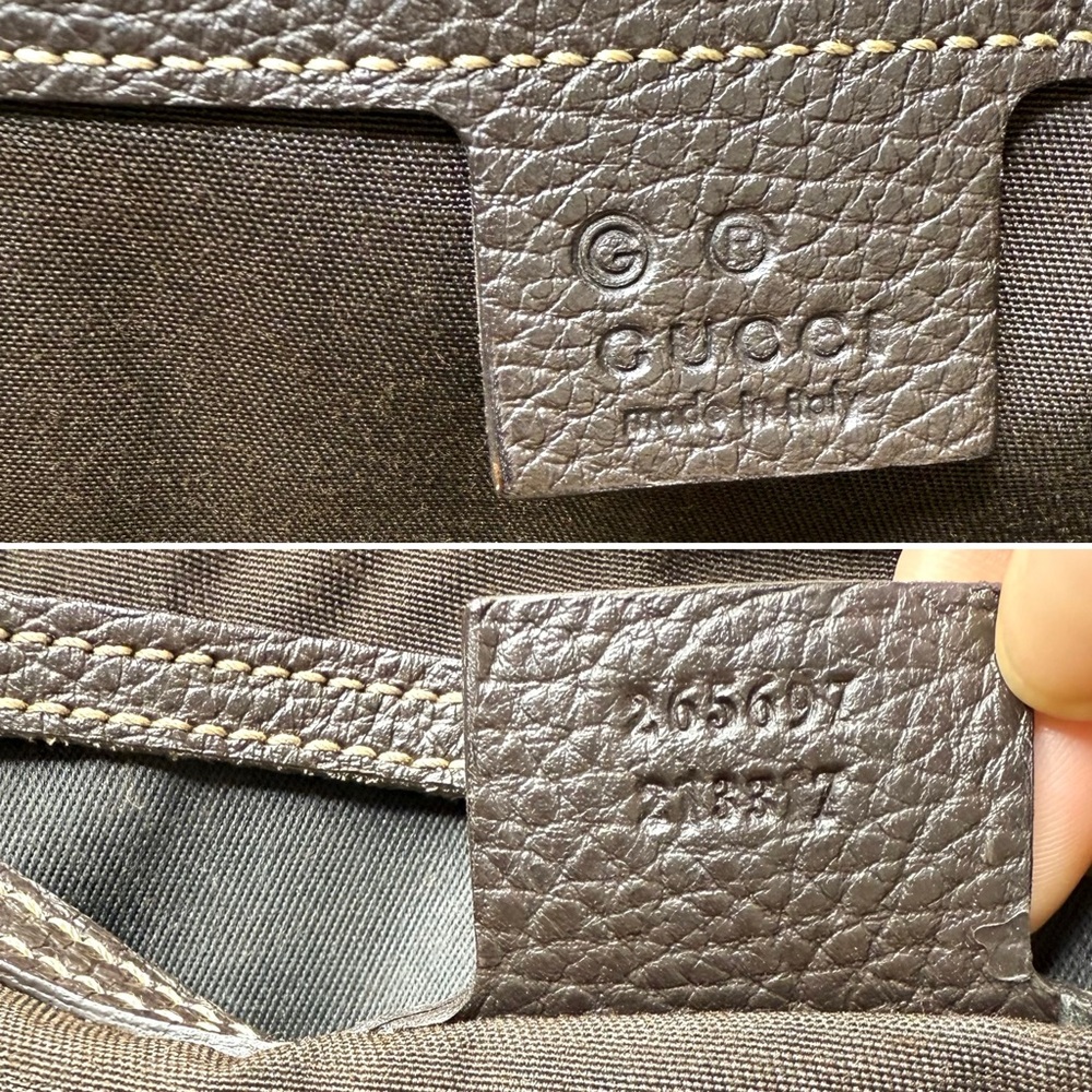 Authentic Gucci Joy Boston bag brown monogram coated canvas medium size - Picture 15 of 16